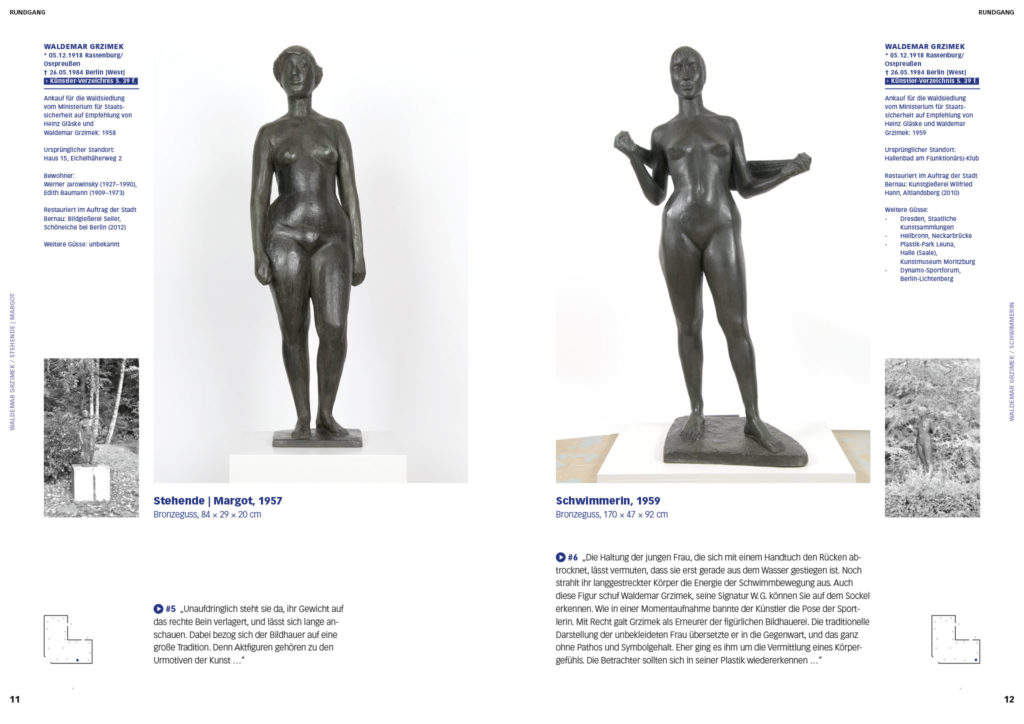 Katalog: Skulpturensammlung Wandlitz, Waldsiedlung Bernau bei Berlin, Schwimmerin