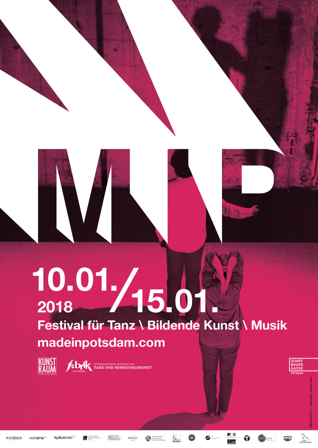 Plakat: Made in Potsdam, Festival für Bildende Kunst, Musik und Tanz