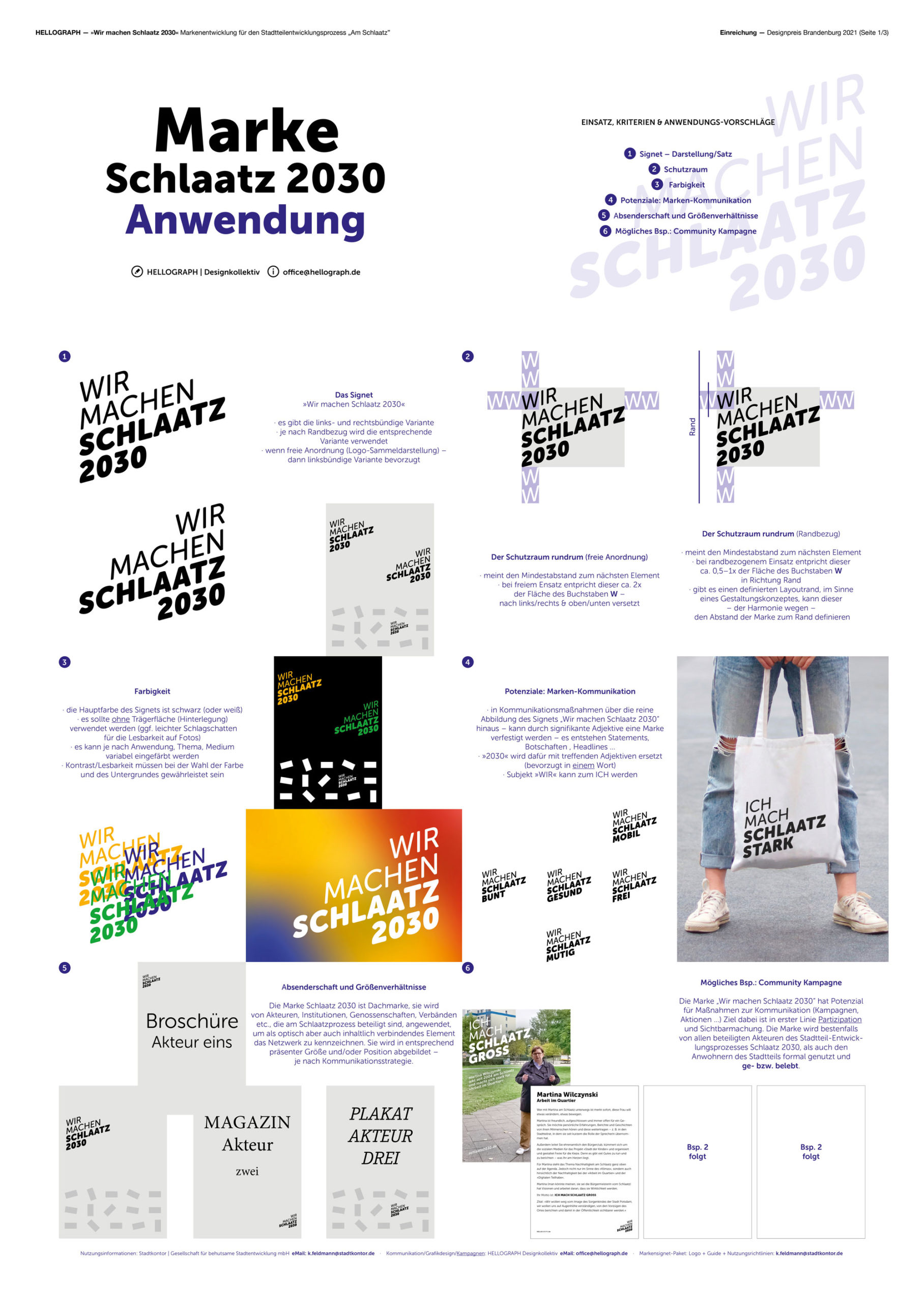 Wir machen Schlaatz: Corporate-Design-Manual